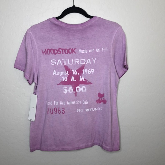 The Vinyl Icons Woodstock Ticket T-Shirt Cotton - Picture 8 of 8